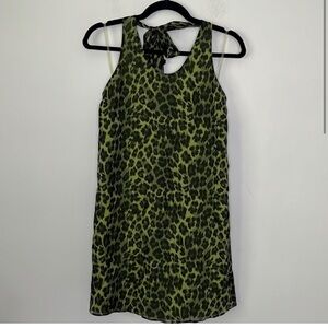 Alice + Olivia gorg silk dress for summer and fall leopard Sz Xs but fits a S 4
